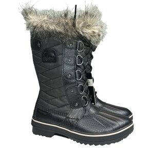 Sorel Tofino II Faux Fur Lined Waterproof Boot Women’s Black 5